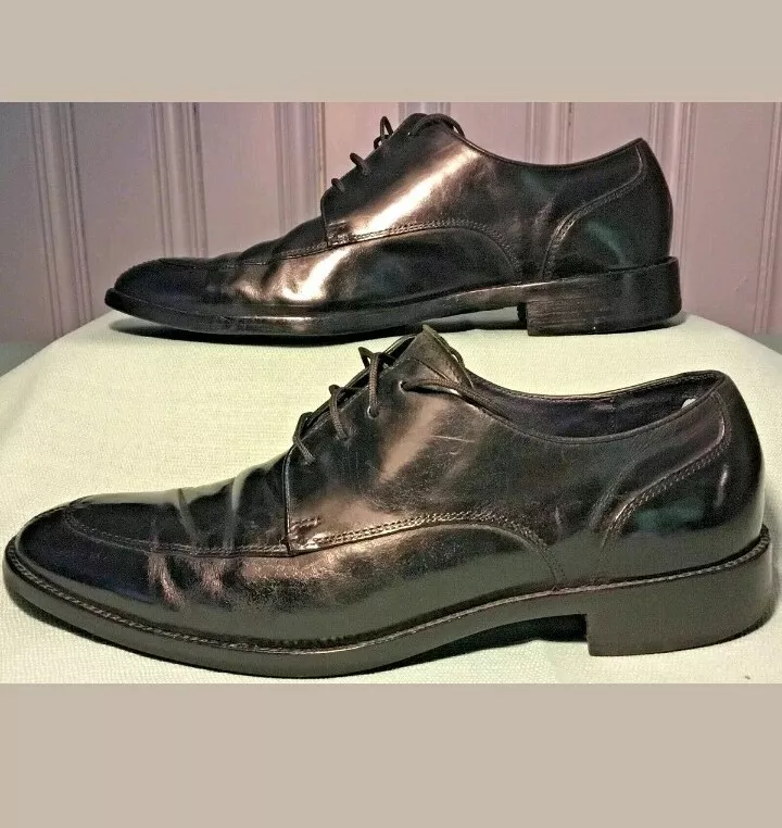 Cole Haan Lenox Hill Oxfords Mens 8 M Black Leather Split Toe Derby Shoes C11627