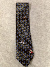 NWT LOONEY TUNES MANIA Mens Tie, Tasmanian Devil, Bugs Bunny, Daffy Never Worn