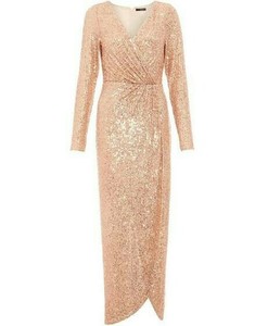 gold wrap maxi dress