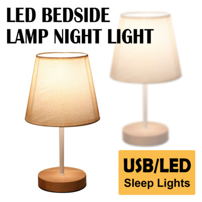 LED Bedside Lamp Night Light Table Study Reading Nordic Decorative Lights Kids