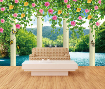 3D Delicate Rose G4557 Wallpaper Wall Murals Removable Self-adhesive Erin