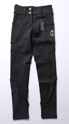 Free Ride Equestrian Women's Heavyweight Winter Breeches LB3 Black Size 2XS