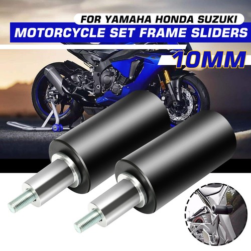 10mm Universal Motorcycle Frame Sliders Anti Crash Protector For Yamaha