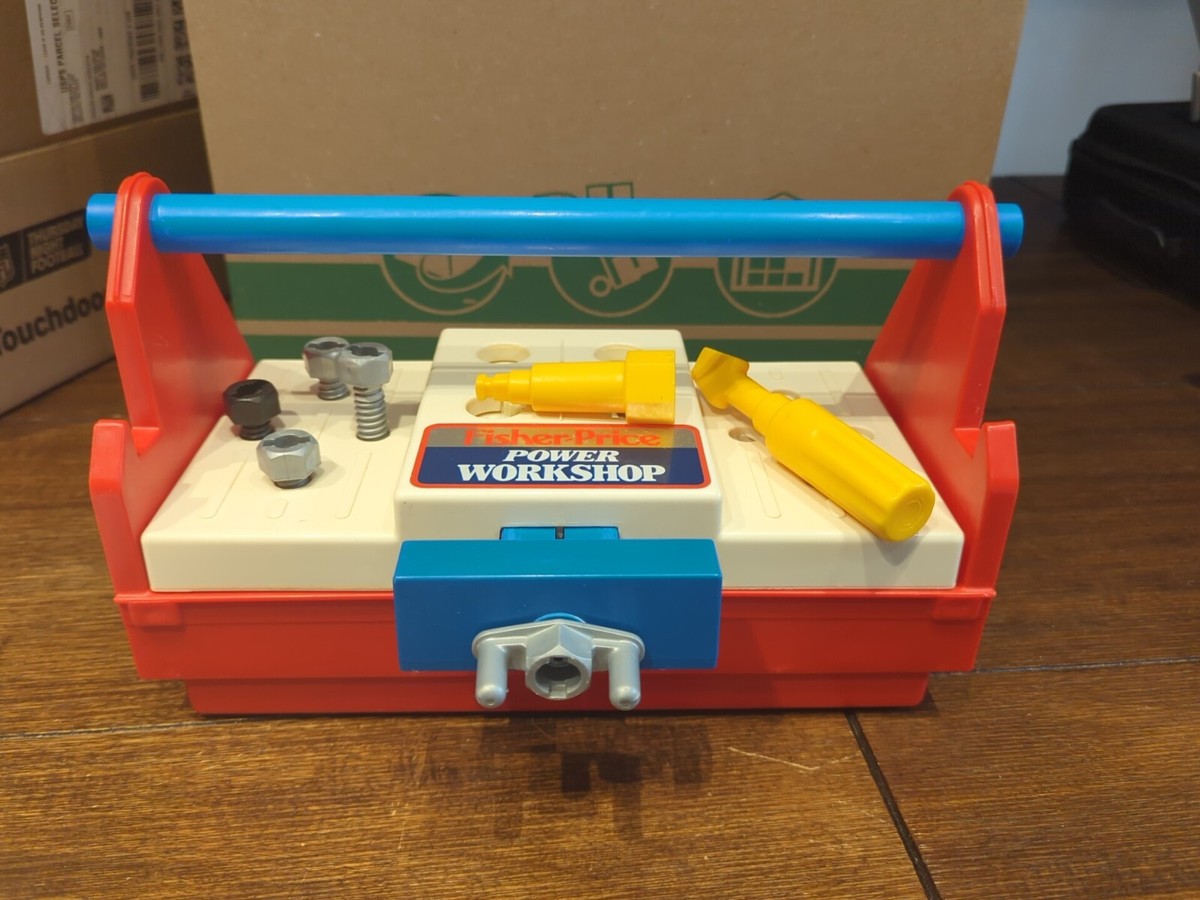 Vintage 1986 Fisher Price Power Workshop Tool Box Hardware, Incomplete | eBay Vintage 1986 Fisher Price Power Workshop Tool Box Hardware, Incomplete | eBay