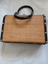 Vintage purse basket weave