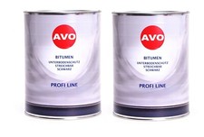 AVO Unterbodenschutz 2 x 2,5kg UBS Bitumen Pinseldose Streichbar schwarz A100209