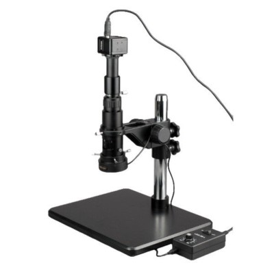 AmScope 11X-80X Industrial Single Zoom Inspection Microscope + 5MP USB Camera