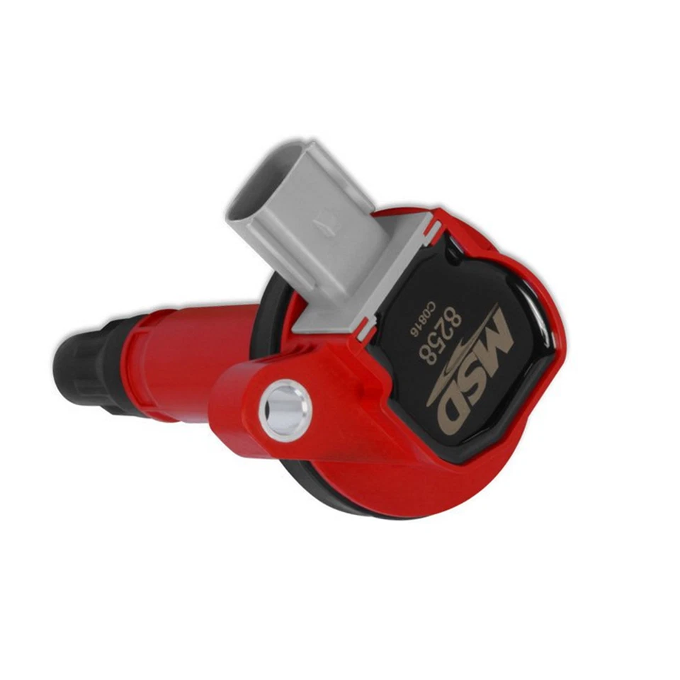 Bobina de encendido MSD roja paquete de 6 conectores de 2 pines para Ford EcoBoost 2010-2013 3,5 L V6 Foto 4 de 4