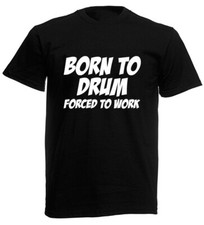 Born To Drum Funny Mens T-Shirt Birthday Gifts For Drummer Men Him Husband Dad
