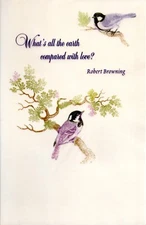 Romantic OUR ANNIVERSARY Card, Robert Browning American Greetings +Envelope