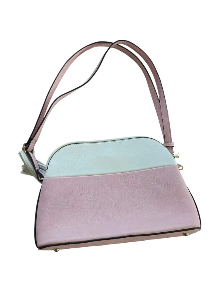 Bolso Bandolera Dasein Dos Tonos Borla Rosa Blanco Mujer Sostenible Nuevo Foto 3 de 4