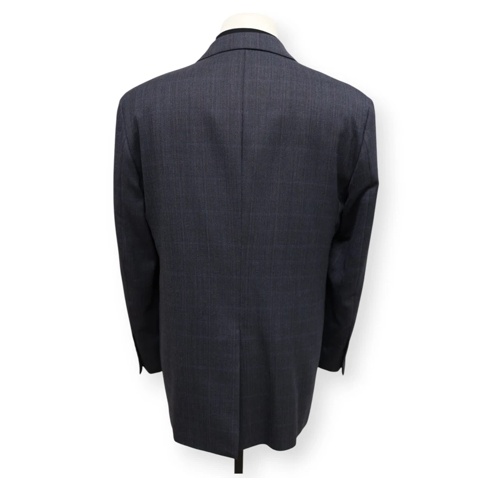 JOSEPH & FEISS GOLD Hombre Azul 100% LANA Abrigo Deportivo Traje Chaqueta Blazer 42 R Foto 4 de 4