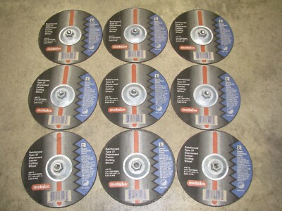 9'' Metabo A46TZ Abrasive Cutting Wheel 1/16''thick 9pcs