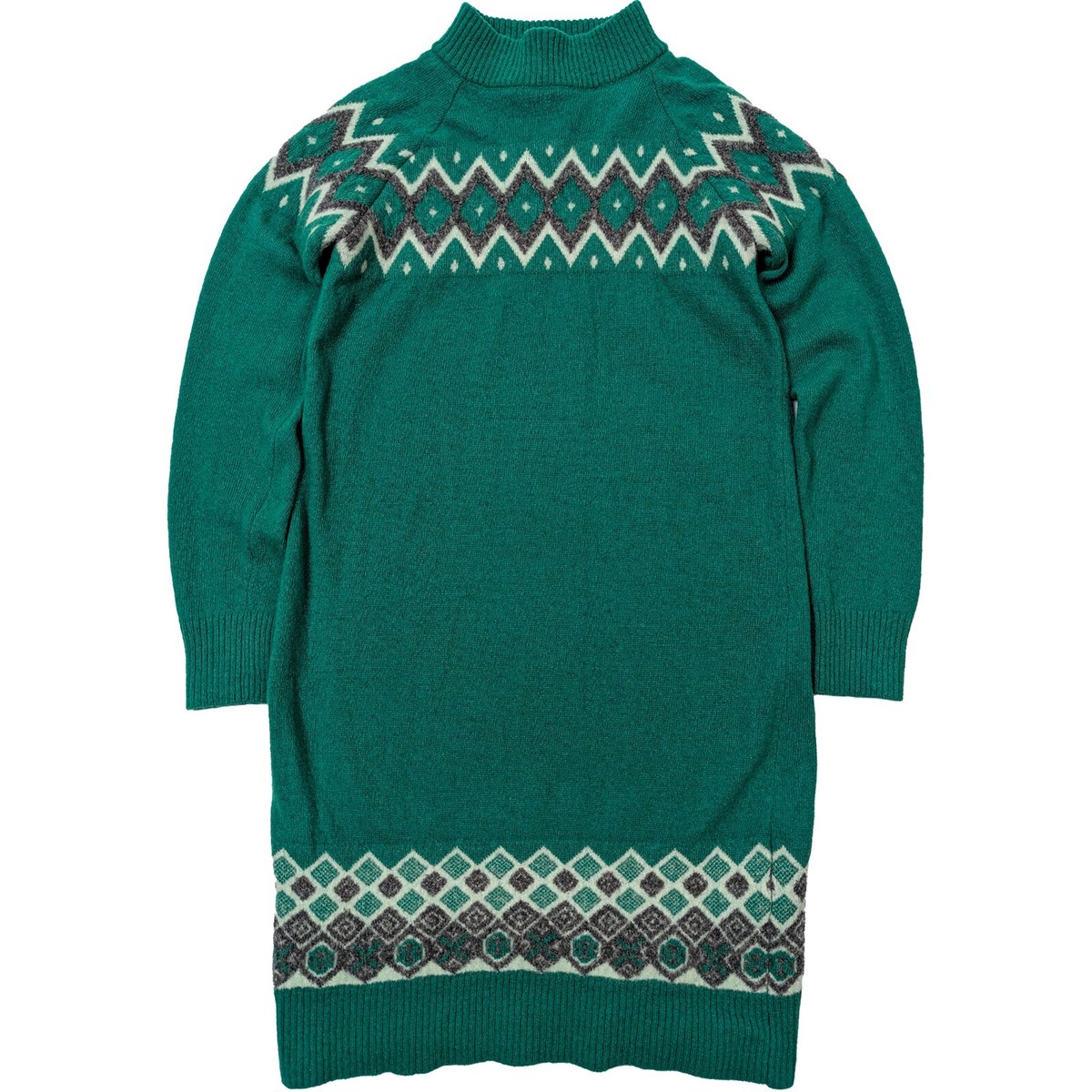 moncler knit dress Wool Green for Girls/Kids/Woman 8Y/XS/130cm Italy Embroidery Patch new-fa26