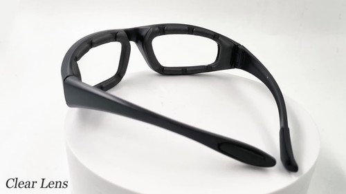3er Pack Kombi Chopper gepolsterte Motorradbrille windabweisend Sonnenbrille - Video 1 von 1