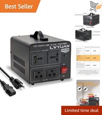 2000W Voltage Transformer Converter Step Up Down 110V-240V UK US Plug
