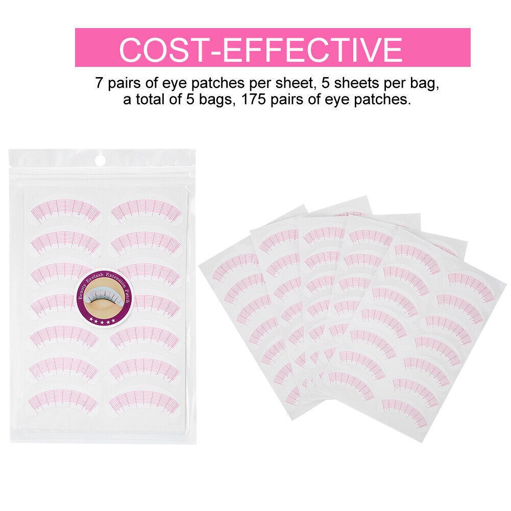 175 Pairs Eyelash Extension Sticker Eye Positioning Tips Sticker Lash Mapping