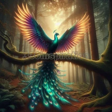 Digital Image Picture Photo Wallpaper Background Desktop Art Peacock Bird #A44