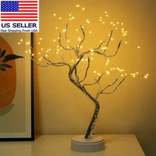 20" Bonsai Fairy Spirit Tree Light with 108 LED, DIY Artificial Tree Lamp, Batte