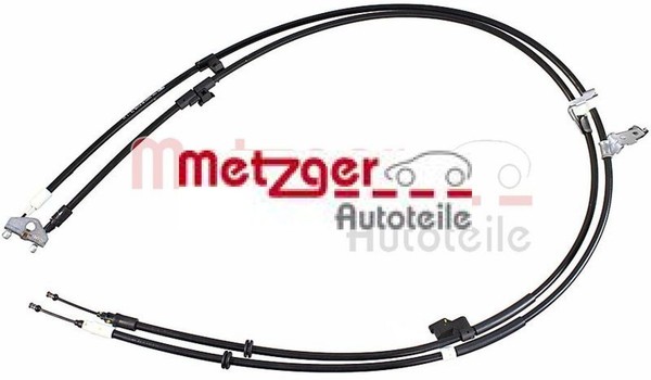 Metzger 1.FD026 Seilzug FüR Feststellbremse Handbremsseil Bremsseil FüR Ford-image