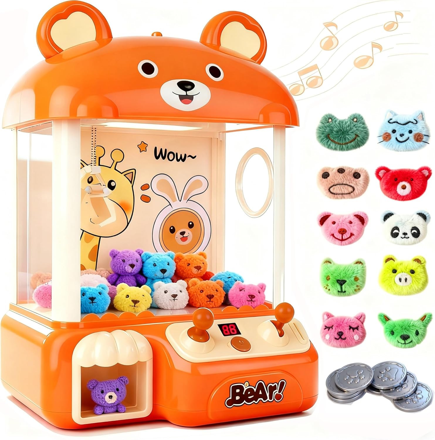 nicknack Large Claw Machine for Kids, Vending Machine Grabber Arcade Game with