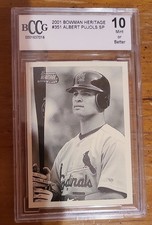 2001 Bowman Heritage - Albert Pujols #351 (RC) BCCG 10