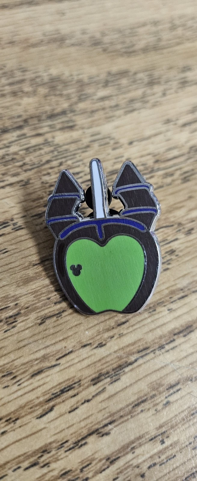 Maleficent Candy Apple Hidden Mickey Disney Pin