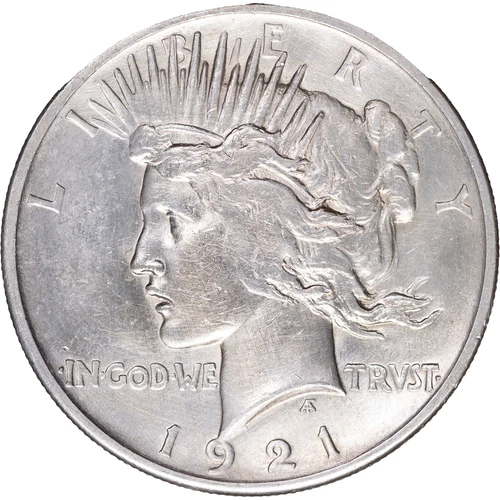 1921 $1 Peace Silver Dollar ~ AU Details