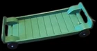 Vintage Fisher Price Adventure People Gurney Green Stretcher Flat Cart Rescue