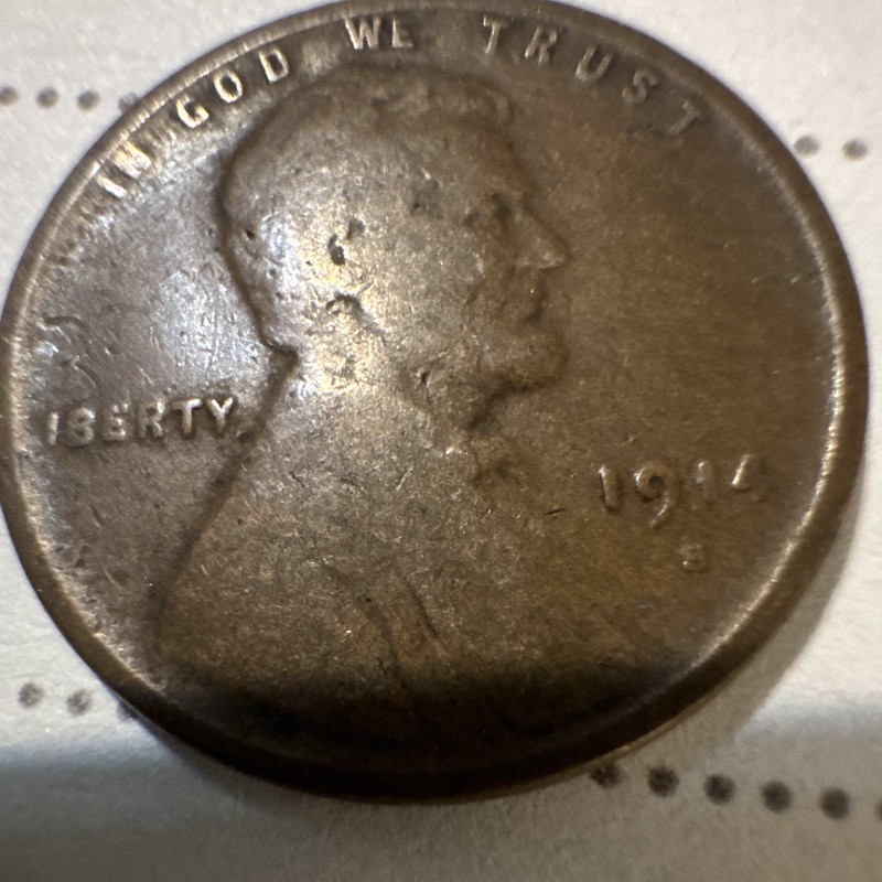 1914- S Lincoln Wheat Small Cent Bronze Business Strike BN Philadelphia KM#132