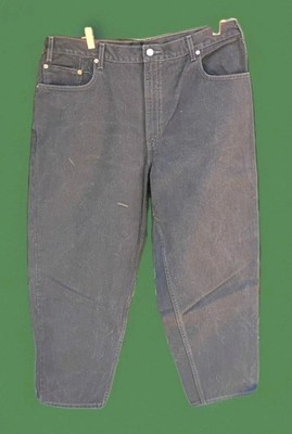 Vintage NWOT 1990s Levis 560 Loose Fit Tapered Jeans Men 40x30 Black Classic