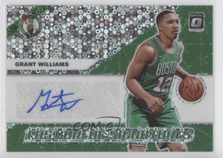 2019-20 Panini Donruss Optic Fast Break Signatures Grant Williams Rookie Auto RC