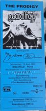 The Prodigy "Music for the Jilted Generation" 1995 Concert Ticket PC69 Like New
