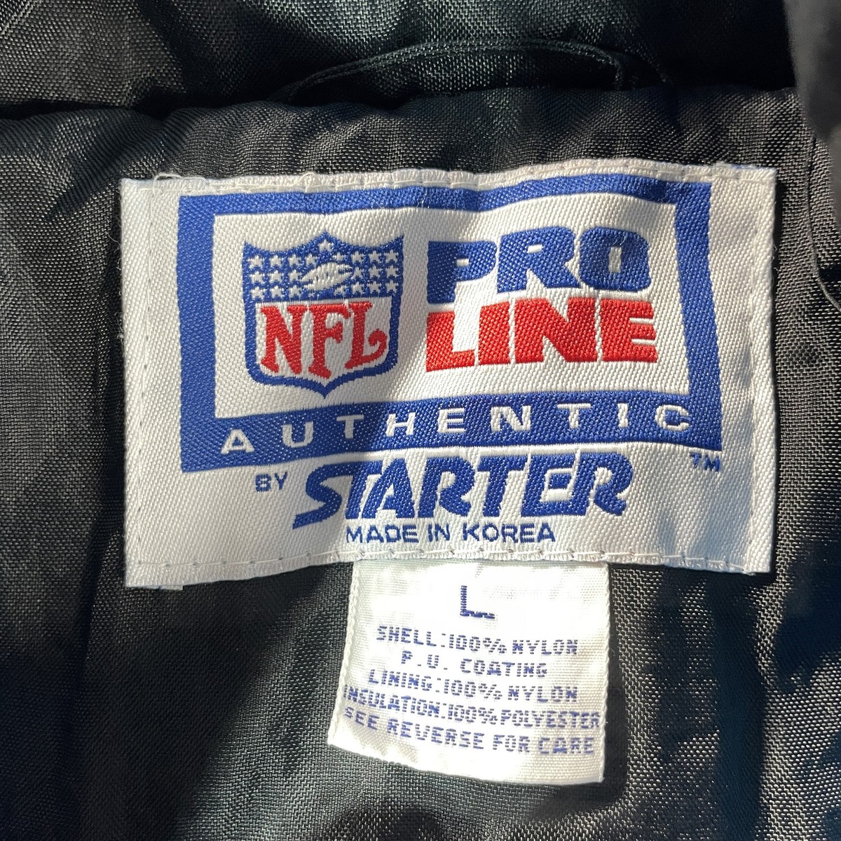 Vintage Carolina Panthers Jacket Mens L Blue Pro Line Starter
