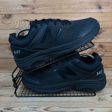 New Balance 847 Trainers Mens Size UK 10 Triple Black Casual Run Gym Shoes v4 NB