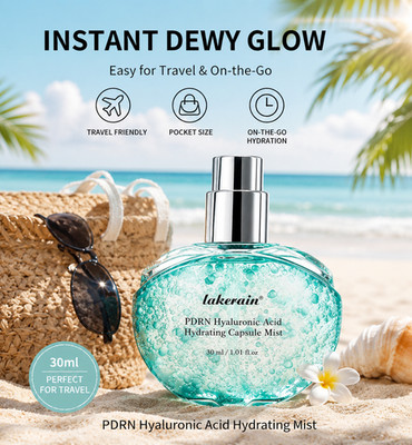 Collagen Glow Facial Serum Spray, Hyaluronic Acid, Hydrating Capsule Face Mist