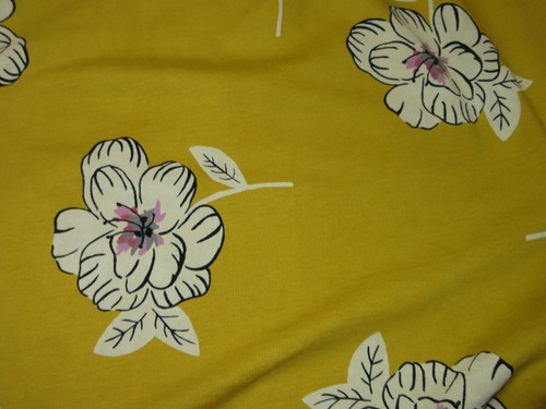 Girls Hi-Lo Dress by TEA COLLECTION -Sz 14 - Yellow FLORAL w/ 3/4 Length Sleeves - Picture 2 of 2