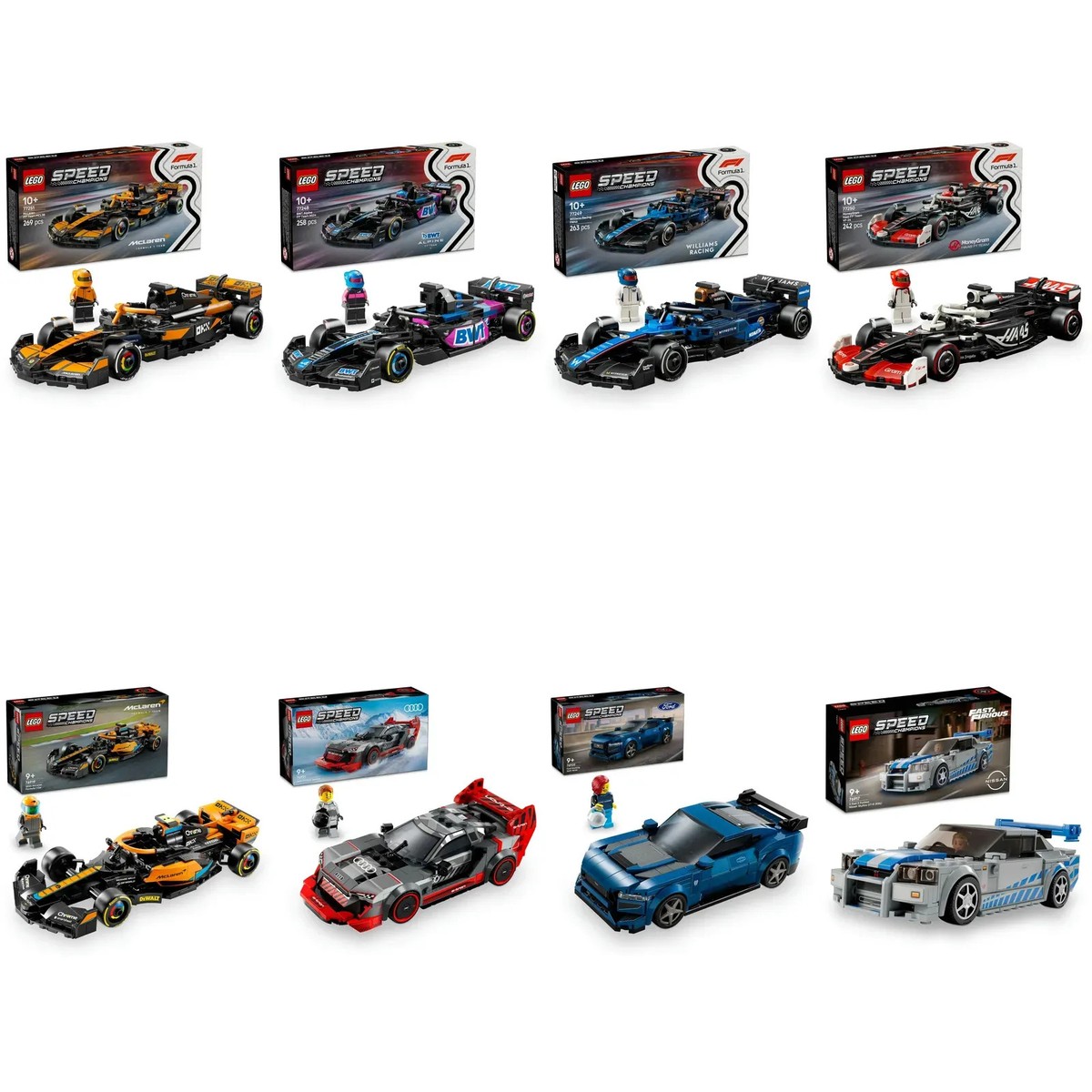 LEGO Speed Champions F1 Race Cars & Sports Cars Toy Blocks for