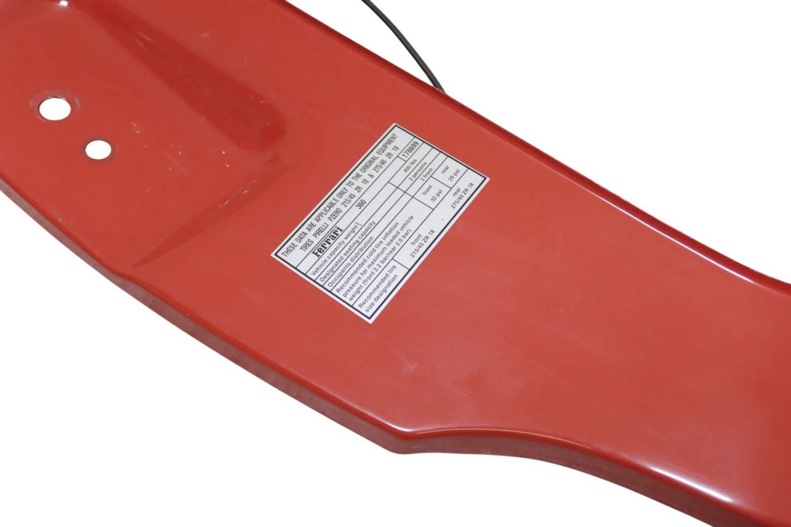 Ferrari 360 1999-2005 Front Right Striker plate cover