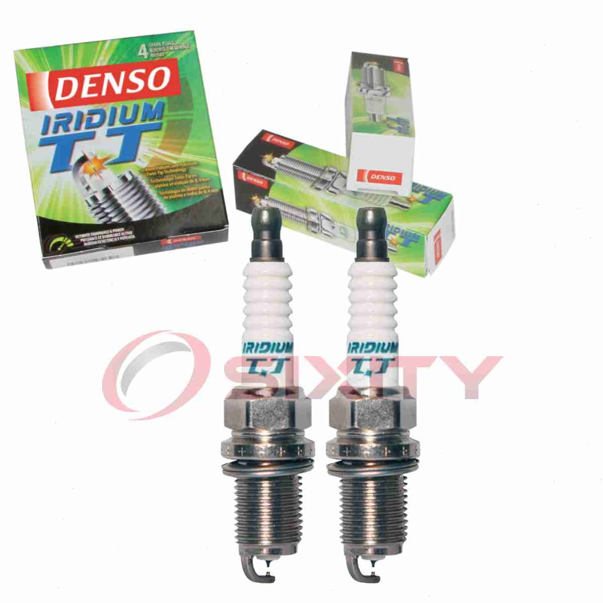 2 pc DENSO 4702 Iridium TT Spark Plugs for ZVP 121 086 C ZM02-18-110 ZAP 121 ye