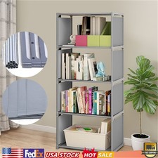 4-Tier Bookcase Bookshelf Organizer Shelf Storage Shelving For Bedroom Office