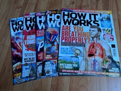 Lot x 5 How It Works Magazine UK Issues # 188 190 191 192 202 (B)