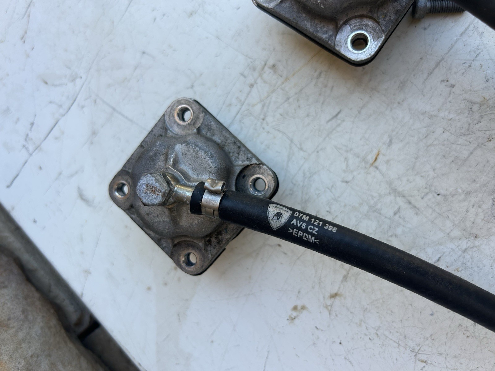 Lamborghini Aventador Thermostat Cover & Hoses Oem