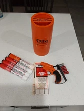 RARE Vintage OLIN Emergency Marine Flare Signal Kit Canister Boat Safety