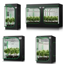 Vivosun Hydroponic Grow Tent W/ Window & Floor Tray For Indoor Plants Growing