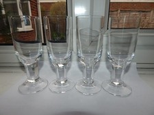 FRANK THROWER for DARTINGTON CRYSTAL GLASS COMPLEAT IMBIBER SHERRY GLASS x 4