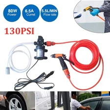 160PSI High Pressure Electric Car Washer Pump Wash 12V Clean Kit Portable 100W