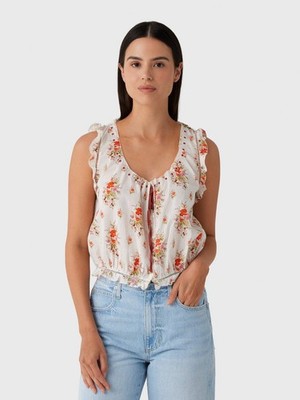 NWT Doen Traveler Top  Poppy Field Sz M