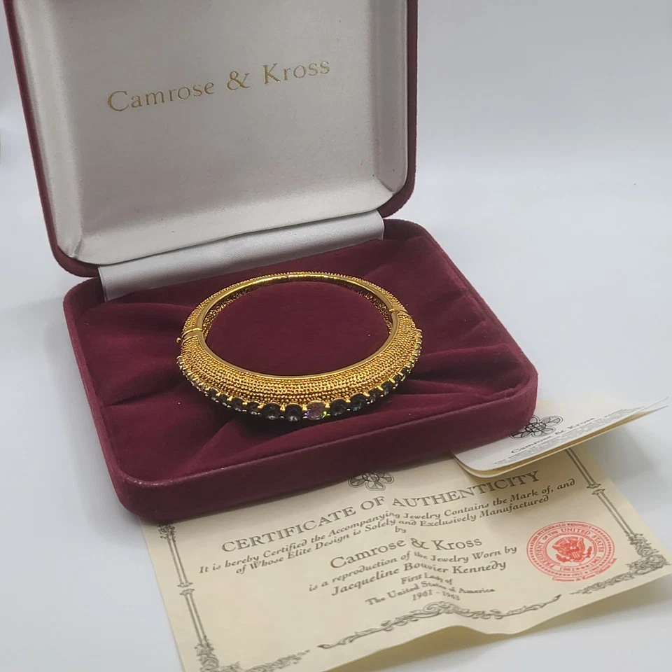 Pulsera Camrose Kross JBK Azul Estrás Malla Brazalete Firmado En Caja 7" Foto 4 de 4