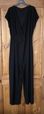 Next Maternity black wide leg crossover jumpsuit with belt 10